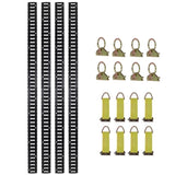 8ft E Track Tie-Down Rail Kit,Indoor E Track 8' for Garages, Vans, Trailers, Motorcycle Tie W465P262569