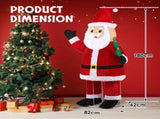 6FT Lighted Santa Christmas Yard Decorations, Pre-lit Pull Up Santa Waving Hand with 180 LED Warm 40320224