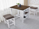 3 Pieces Counter Set Storage Space For Small Space Modern Farmhouse Design Retro Design Easy to W2537P369836
