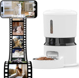 Smart WiFi Pet Feeder 1080P Dual Camera, Night Vision, Voice Control, Programmable Schedule 48871359