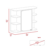 Valdez Medicine Cabinet With Six Shelves, Mirror Cabinet B128P148817