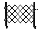 Foldable Security Gate, Expandable Safety Barrier with 360&deg Swivel Casters Lockable Design, 75545605