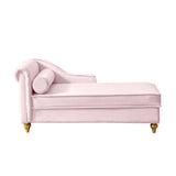 Modern Upholstery Chaise Lounge Chair with Storage Velvet W1097102808
