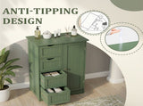 Tall Bathroom Cabinet with 1 Door 4 Drawers Vertical-Slat Finish Storage Cabinet with Lacquered MDF 38072252