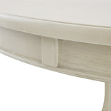 44" Round Dining Table, Solid Wood Finish Classic Design For Dining room, Antique Cream B03548933