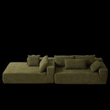 Modern Chenille Upholstered Sectional Couch Set,Modular 108" L Shaped Sectional Living Room W834P240005