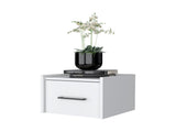 White Wall-Mounted Floating Nightstand B062P175138