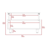 Tilton Rectangle Lift Top Coffee Table White Oak B06280628