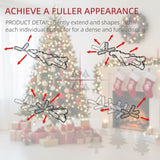 6FT Christmas Tree Slim Pencil Artificial Plant 390 Realistic Branch Tips Plastic Stand White Indoor 68373116