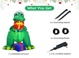 6 Feet Christmas Inflatable Dinosaur Christmas Decoration 41119757