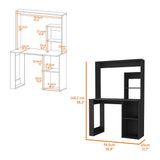 Carroll Computer Desk with Hutch and Storage Shelves B128P148682