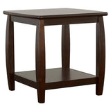 ZNTS Cappuccino Square End Table B062P153617