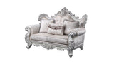 Melrose Traditional Loveseat champagne with silver brush B009138494