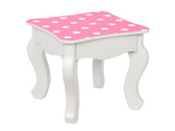 Three-Fold Mirror Single-Drawing Curved Foot Children Dressing Table Red Dots 86853983