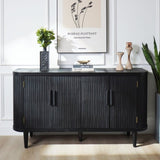 Accent Storage Cabinet, Modern Accent Buffet Cabinet Adjustable Shelves, Freestanding Sideboard W2729P202565