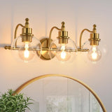 3-Lights Bathroom Vanity Lightings Brushed Gold Modern Vanity Light 22Inch Bathroom Light 95105041