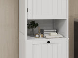 One-Compartment One-Door Tilt-Out Laundry Sorter Cabinet - White 13800451