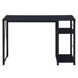 Black 2-Shelf Rectangular Writing Desk B062P184552