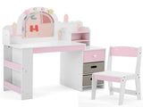 White pink star castle elements MDF particleboard spray paint, silkscreen printing, 62493153