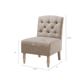 ZNTS Tufted Armless Chair B03548195