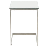 Zenn Contemporary End Table with Clear Glass by LumiSource B202P223406