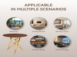 37Inch Round Dining Table, Small Round Kitchen Table With Golden Metal Legs, Suitable For 2 To 4 W3357P395498