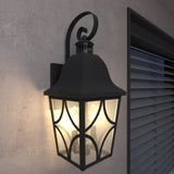 Outdoor Wall Light Fixtures, Waterproof Exterior Wall Sconce Porch Lights, Matte Black Outdoor Wall W2714P218492