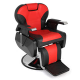 ZNTS PVC Leather Case ABS Armrest Shell 300lbs Load-Bearing Disc With Footrest Can Be Put Down Barber 06802834