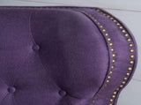 Accented Push Back Recliner Chair with Rolled Arms in Plum, Enjoy Cocooning Comfort 57337.00FPLU