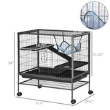 3-Tier Small Animal Cage, Ferret Cage Large Chinchilla Cage W2225140472