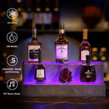 LED Lighted Liquor Bottle Display Shelf, 20 Inch Bar Display Shelf, DIY Illuminated Bottle Shelf W2178P163141