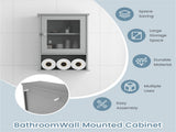 MDF Bathroom locker Gray 24857017