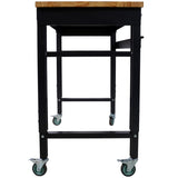 Workbench - 48" Wide Rolling Workbenches for Garage - Adjustable Height, Workshop Tool Bench, Metal W465P191424