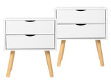 40*30*60cm Simple And Modern White Cabinet, Wood Color Legs, MDF Spray Paint, High Legs, Two 44698952