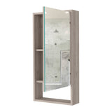 Modesto Medicine Cabinet, One Open Shelf, Mirrored Cabinet With Two Interior Shelves B128P148753
