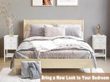 Wood Nightstand End Side Table with 2 Drawer for Living Room, Bedroom 64916799