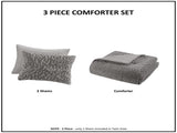 King/Cal King Ruched Fur Down Alternative Comforter Set B035129369