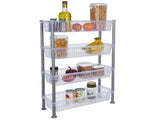 4 Tier Slim Basket Shelf in Clear 02289457