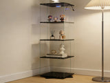 Rotatable four-layer tempered glass display cabinet,liquor cabinet,file cabinet,storage cabinet,with W3155P466748
