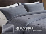 2PCS Twin/Twin XL Twill Washed Comforter Set B035P341111