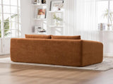 71" 2-in-1 Pull Out Foldable Loveseat Sofa Bed with Armrest & Backrest Pillows, Convertible Chenille W3118P388900