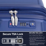 Expandable Hardshell Suitcase Double Spinner Wheels PP Luggage Sets Lightweight Durable Suitcase W284113622
