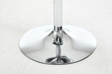 Set of 2 Bar Stools, with Chrome Footrest and Base Swivel Height Adjustable Mechanical Lifting W1249P243518