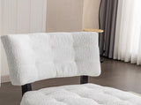 Movile Boucle Tufted Accent Chair with Oversized Seating, White T2574P185198
