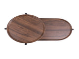 Small Coffee Tables 2-tier Modern Sofa Side Table with Wood Storage Shelf Living Room End Tables 48074835