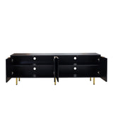 Modern warm Black TV cabinet for 80 inch TV Stands, for Living Room Bedroom W331P195807
