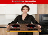 7000W Double Burner Electric Cooktop 110V, 2x3500W Rapid Heating Hot Plate with 4 Preset Modes 00759655