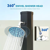 Solar heated shower 37052198