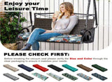 Outdoor Bench Cushion, 63 20 4 Inch, Tufted Waterproof Swing Cushion with Ties, for Patio Bench 02763939