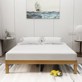 Queen Size Wood Platform Bed Frame,No Box Spring Needed,Strong Wood Slat Support, Easy Assembly W1917P169562